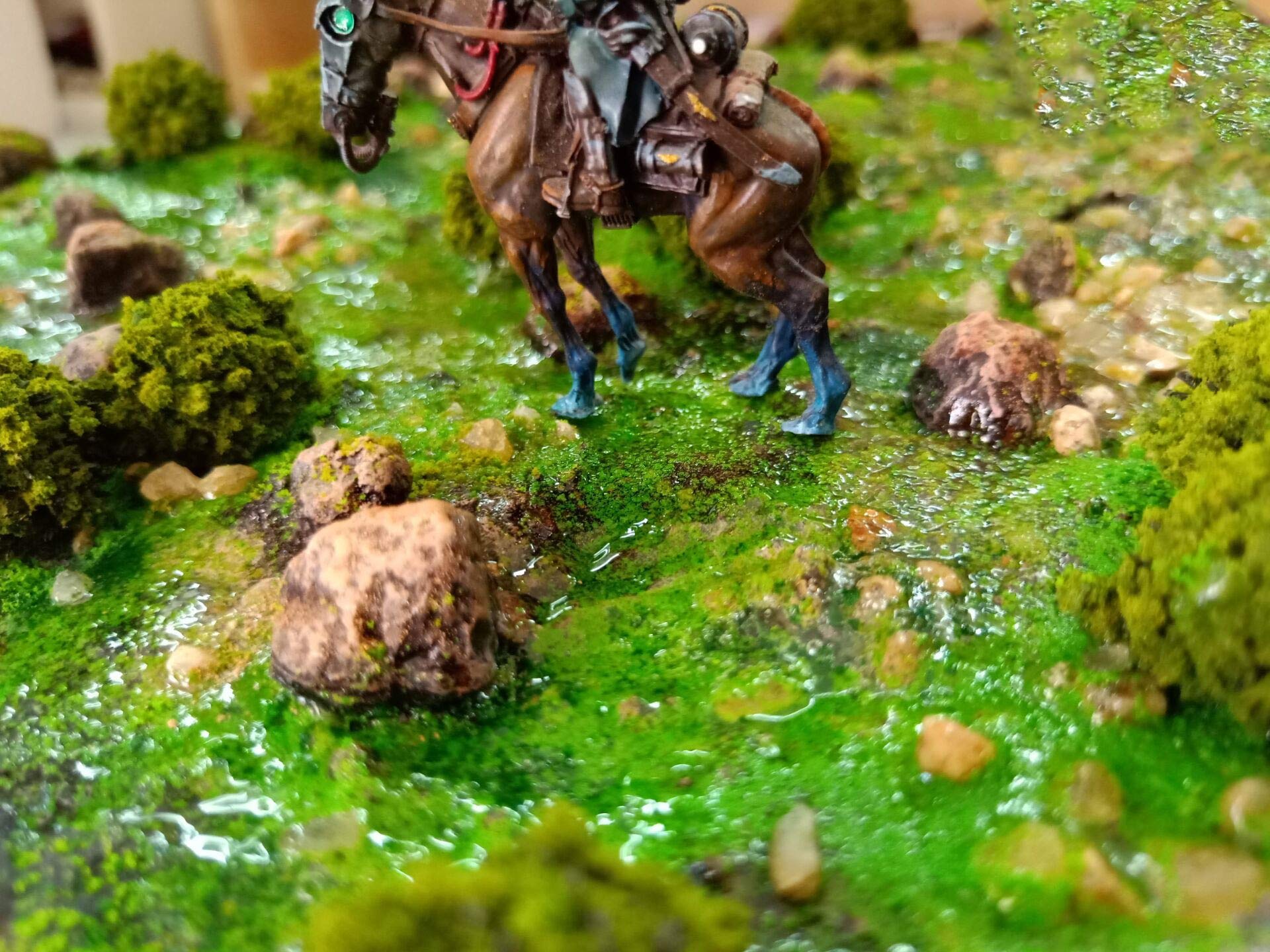 Warmtree 40 Pcs Bush Trees Miniature Vegetation Groups Shrubs Railway Artificial Grass for Model Train Railroad Scenery Sand Table Military Model War