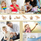 Puzzled 3D Puzzle Train Wood Craft Construction Model Kit, Fun Unique & Educational DIY Wooden Toy Assemble Unfinished Craft Hobby Classic Train