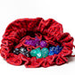 FanRoll Dragon Storm Velvet Compartment Dice Bag: Red Dragon Scales