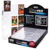 Ultra Pro Platinum 9-Pocket Binder Pages, 100 Pages