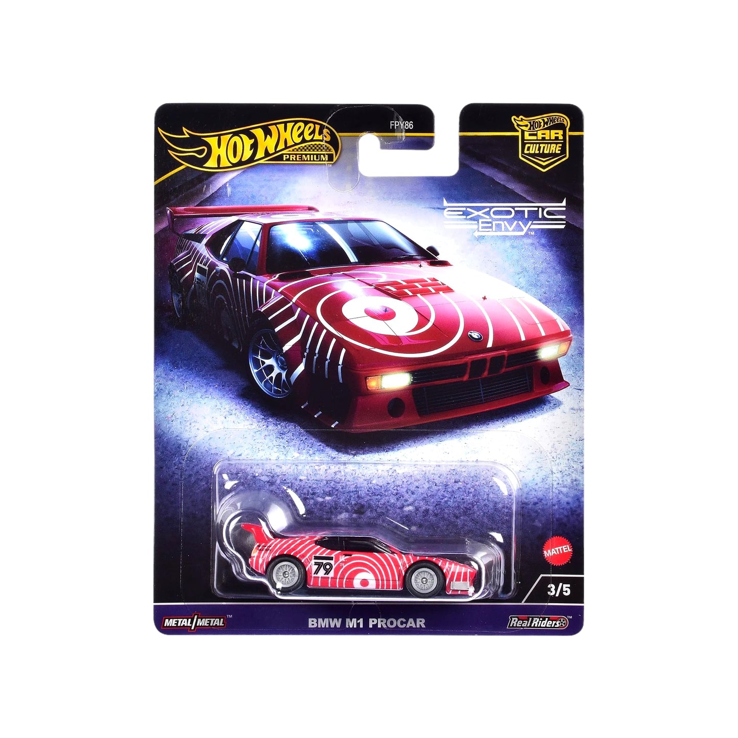 Hot Wheels Car Culture 2024 Exotic Envy Complete 5?Pack | ‘71 Porsche 911, Lamborghini Reventón, BMW M1 Procar, Aston Martin V12 Speedster & McLaren