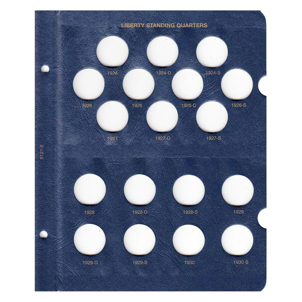 Whitman US Standing Liberty Quarter Coin Album 1916 - 1930 #9121