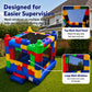 Wonder Dome Kids 13x13 Building Block Bounce House with Basketball Hoop