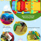 18 x 8.2 x 7.2FT Inflatable Obstacle Course Bounce House for Kids 3-12 with Blower, Large Blow up Bouncer Castle w/Dual Tunnels, Wide Slide, Climbing