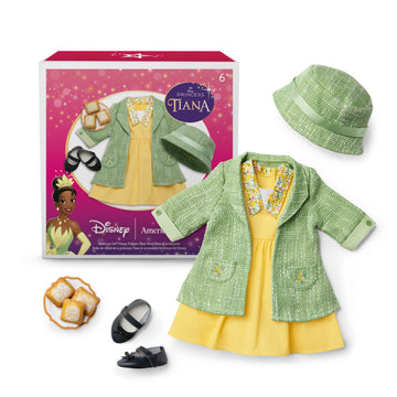 American Girl, Disney, Princess Tiana, Work Dress, & Accessories, 18-inch Doll Clothing, Ages 6 Years+