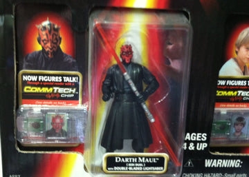 Star Wars - Episode 1 - Collector 2 Pack - Anakin Skywalker & Darth Maul - With CommTech Chip