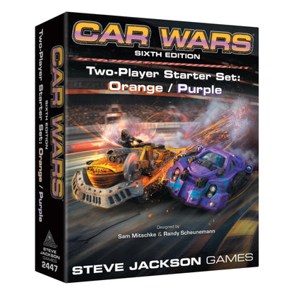 Steve Jackson Games Car Wars 2-Player Starter Set Orange/Purple 6th Edition