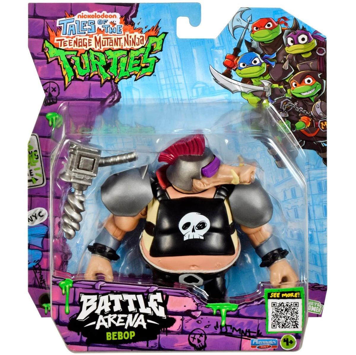 Tales of the Teenage Mutant Ninja Turtles TMNT Battle Arena Action Figure (Bebop, Tales of the Teenage Mutant Ninja Turtles TMNT Battle Arena Bebop