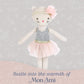 MON AMI Kacie The Kitty Ballerina Stuffed Doll - 9”, Soft Plush Animal Doll, Use as Toy or Room Decor, Great Gift for Kids of All Ages