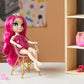 Rainbow High Jr High Series 2 Stella Monroe- 9" Fuchsia Pink Posable Fashion Doll with Designer Accessories and Open/Close Backpack. Great Toy Gift
