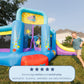 Bounceland Pop Star Inflatable Bounce House Bouncer, Large Bouncing Area with Long Slide, Climbing Wall, Basketball Hoop, UL 1HP Blower Included, 15