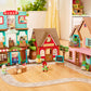 Li'l Woodzeez Babysitter Set, 13-Piece Animal Dollhouse Playset, Playsets