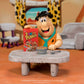 Jada Toys Fruity Pebbles Fred Flintstone Action Figure 1:12 Scale Fully Articulated Retro Cartoon Nostalgia Collectible Toy for Ages 8+
