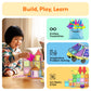 PicassoTiles 100PC Full Size & Travel Magnetic Tile Playset with Toy Bag