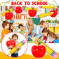8 Pcs Large Inflatable Apple Pencil Balloons,Back to School Pencils and Fruits Balloon Decoration for Classroom,First Day of School Ceiling Hanging