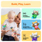 PicassoTiles 6pcs Pete the Cat Magnetic Figures Family Animal Action Character Toddler Toys Magnet Expansion Pack Building Blocks Add-on Educational