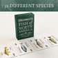 Crane Publishing Group LLC Freshwater Fish Plastic Playing Cards: Waterproof, Educational, Fits Any Fishing Tackle Box, 52 Species, Ages 60+