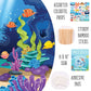 Under the Sea Photo Booth Props - 41-pc Photobooth Kit with 8 x 10-Inch Sign, 60 Adhesive Pads, 45 Sticks - Under the Sea Decorations - Under the Sea