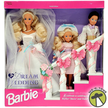 Barbie Dream Wedding Gift Set w Barbie, Stacie & Todd Dolls (1993)