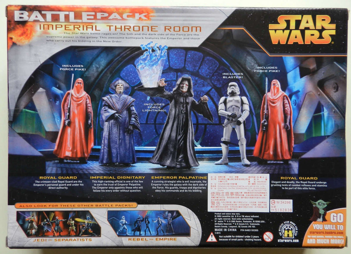 Prannoi Star Wars EIII Revenge of The Sith Exclusive Deluxe Battlepack Action Figure Set Imperial Throne Room