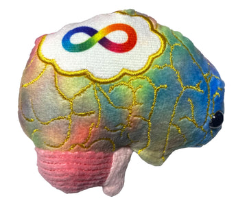 GIANT MICROBES Autism Plush - Spread Awareness About Neurodiversity and Health with Memorable Brain Plush, Educational Gift for Friends, Doctors