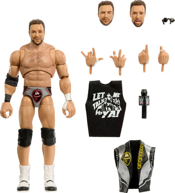 Mattel WWE Ultimate Edition Action Figure & Accessories, 6-inch LA Knight Collectible Set, Swappable Heads & Hands, 30 Articulation Points