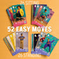 Wakeout Desk Exercise Cards, 52 Workout Cards for Office & Work Breaks, Seated & Standing Fitness Deck for Adults, Exercise Card Game for Sedentary
