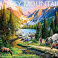 Boardwalk Rocky Mountain 500 Piece Jigsaw Puzzle Scenic Nature Colorado Puzzles with Premium Box, Gift for Adults and Family 16"x20"