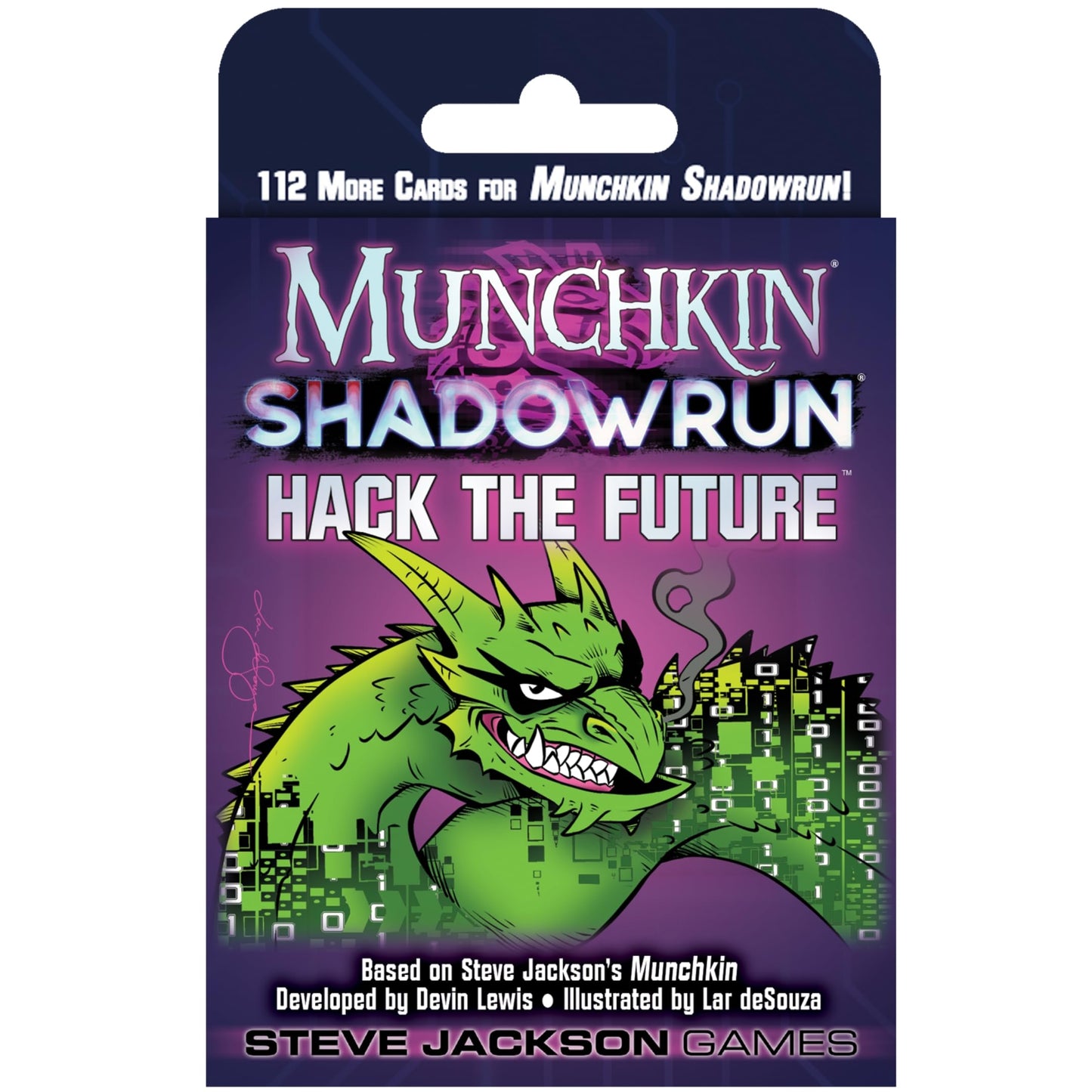Steve Jackson Games Munchkin Shadowrun Hack The Future - Card Game Expansion, for 3-6 Players, Ages 14+
