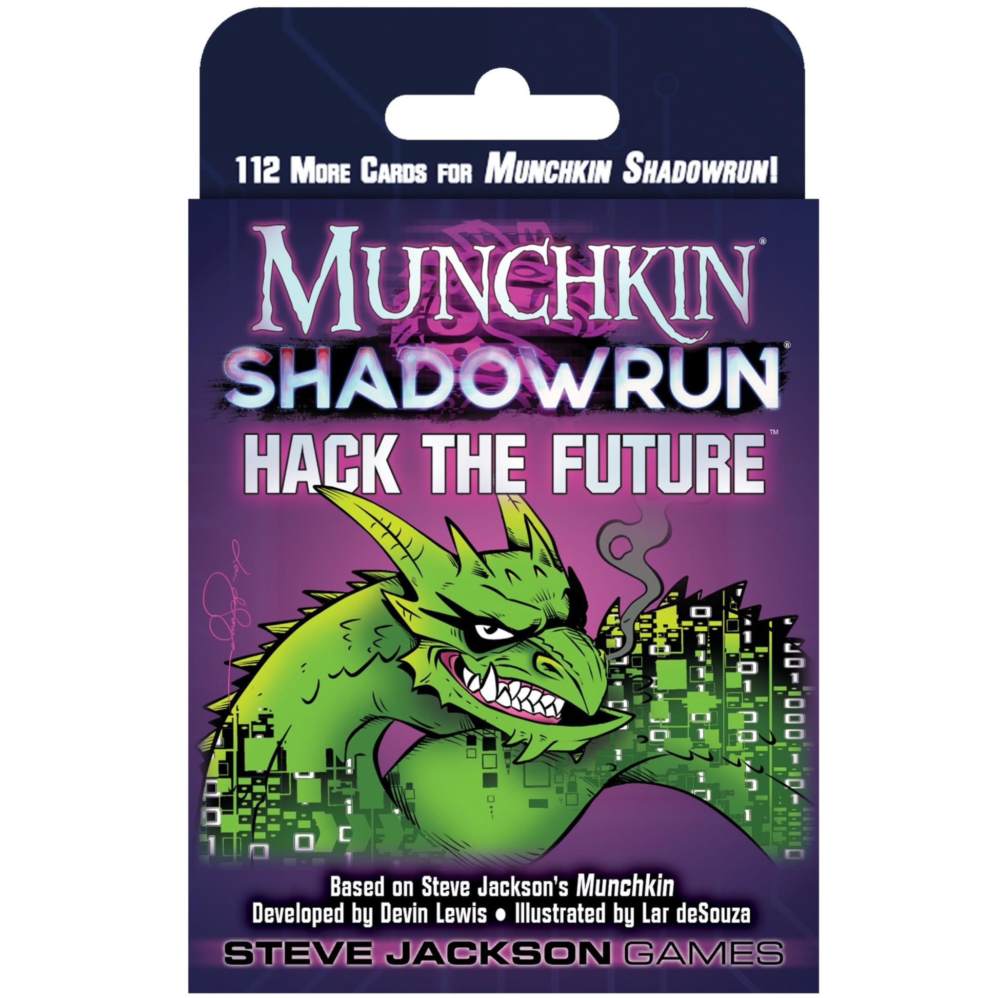 Steve Jackson Games Munchkin Shadowrun Hack The Future - Card Game Expansion, for 3-6 Players, Ages 14+