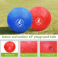 LOYNYE 10 Inch Dodgeball Balls Playground Ball Kickball, Dodge Balls for Kids, Kickballs Handball for Indoor Outdoor Games Four Square Balls, Includes