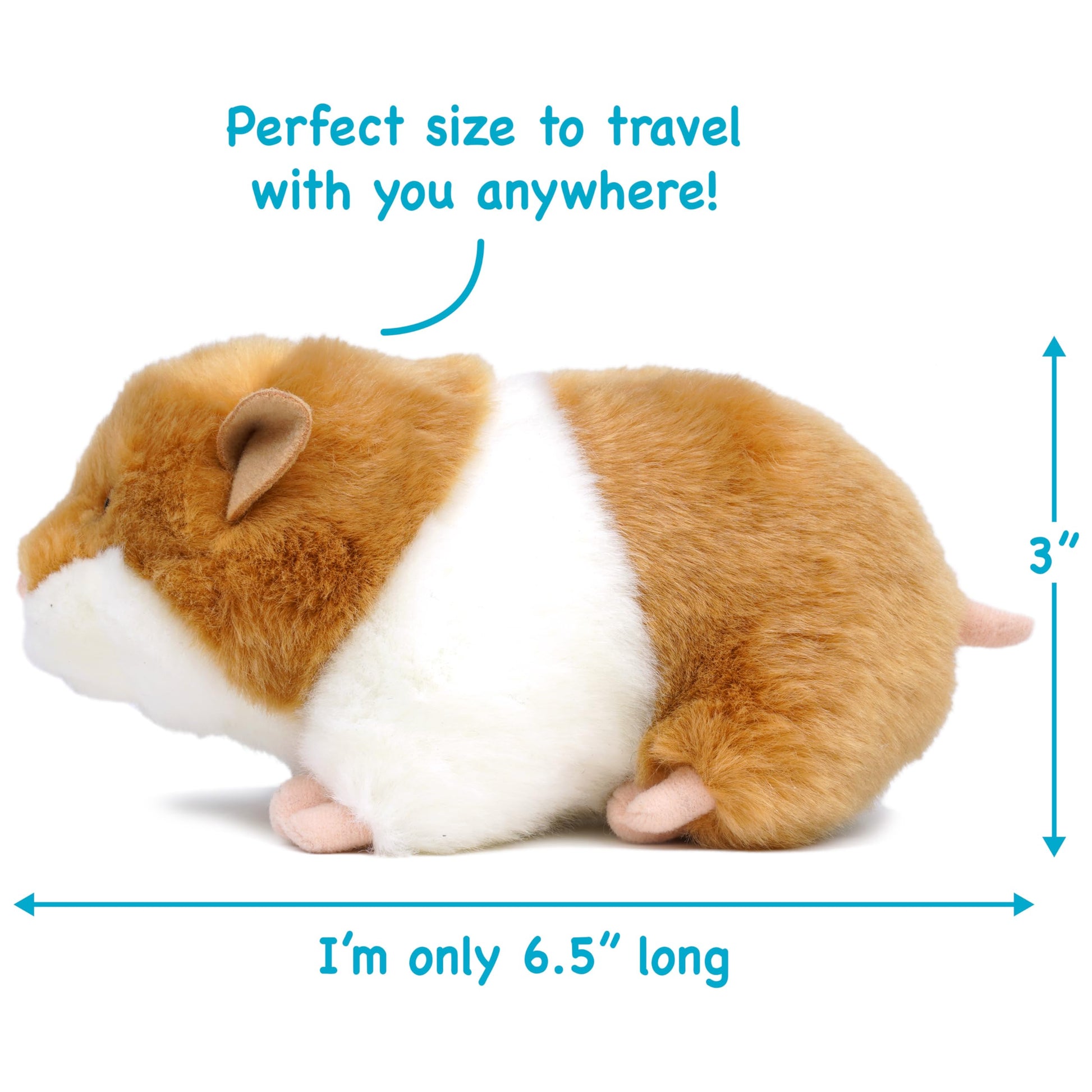 TigerHart Chippy The Hamster - 6.5 Inch Stuffed Animal Plush