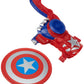 Marvel NERF Power Moves Avengers Captain America Shield Sling NERF Disc-Launching Toy for Kids Roleplay, Toys for Kids Ages 5 and Up