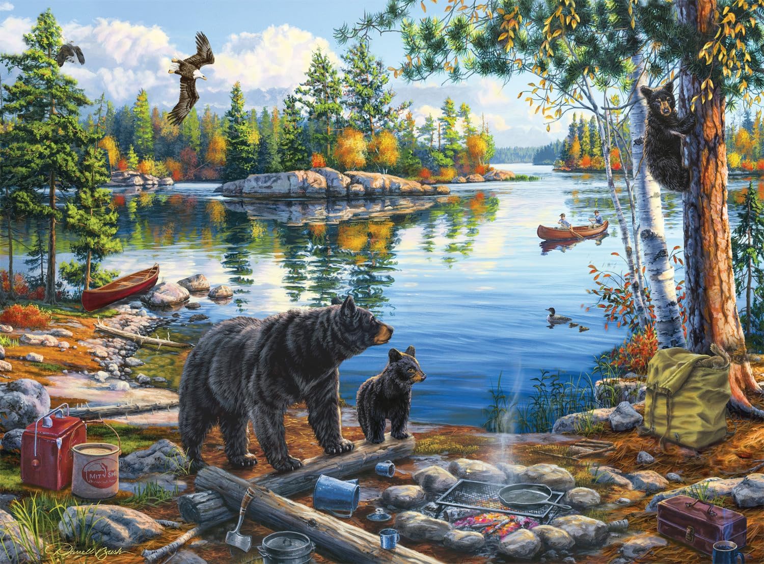 Buffalo Games - Blue Sky Reflection - 1000 Piece Jigsaw Puzzle for Adults