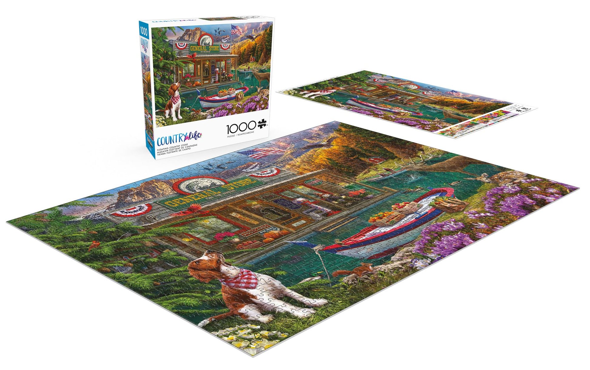 Buffalo Games - Floating Country Store - 1000 Piece Puzzle for Adults