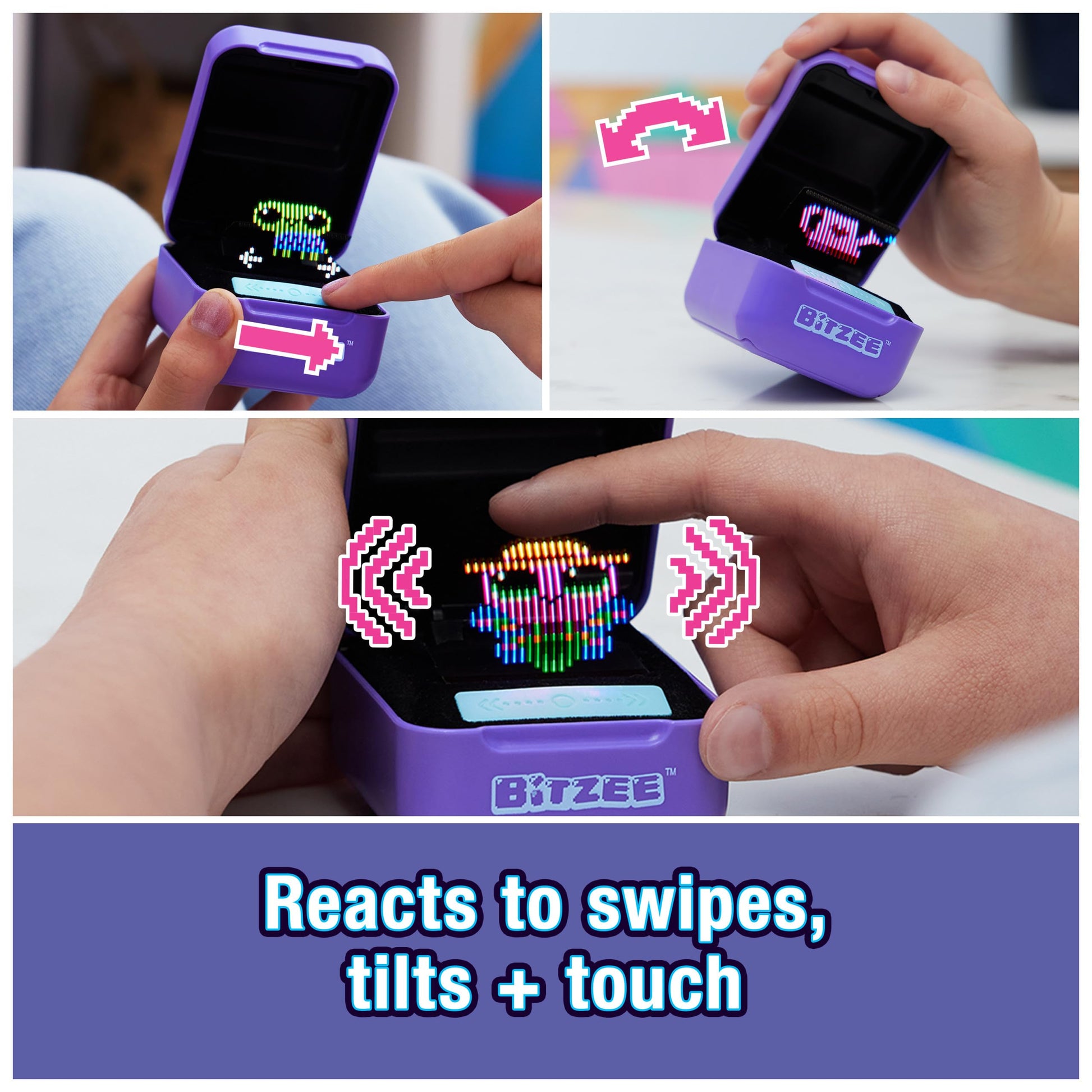 BITZEE, Interactive Toy Digital Pet with 15 Animals Inside, Virtual Electronic Pets React to Touch, Kids Toys for Girls and Boys