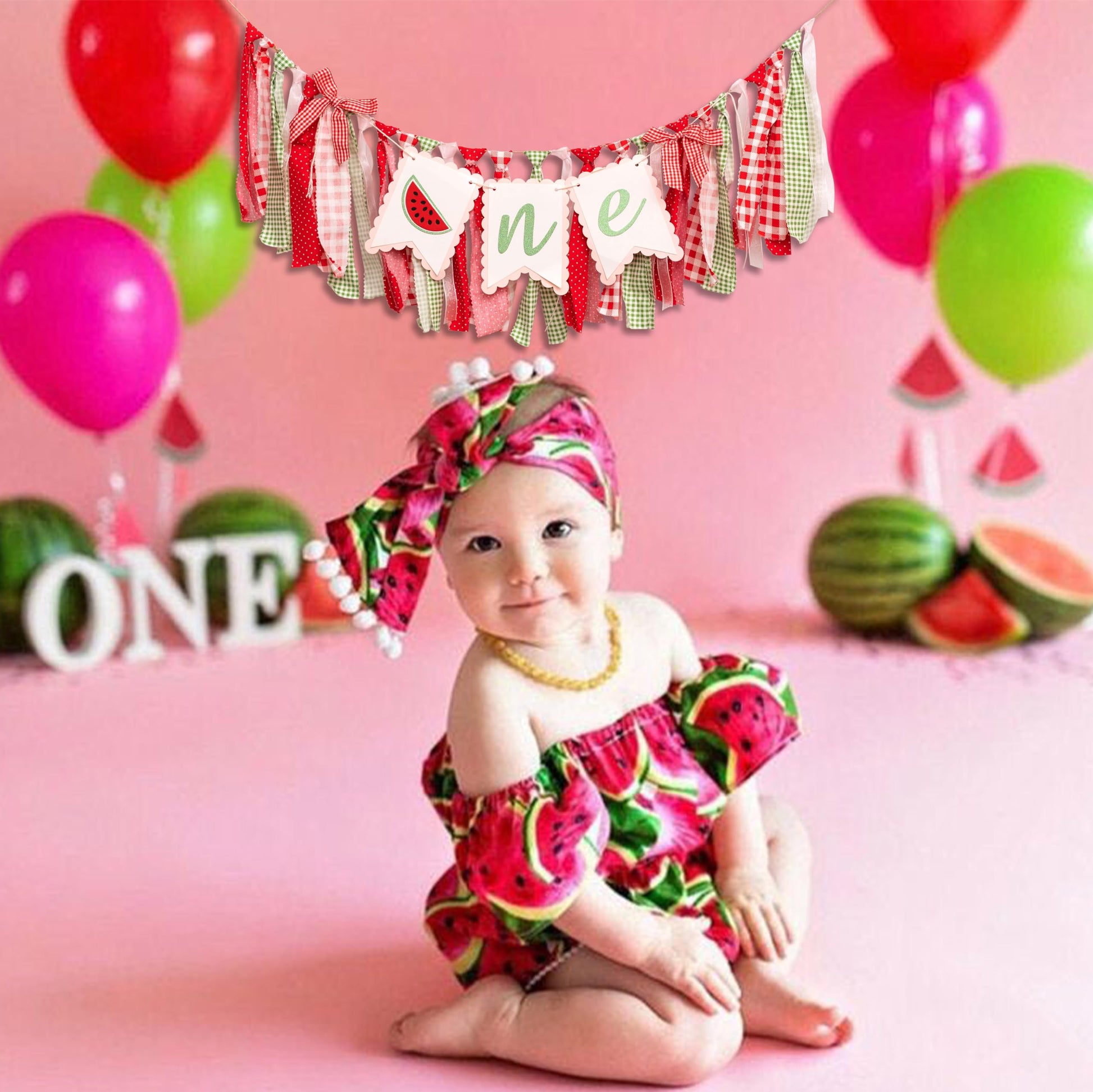 MUWEOL Watermelon High Chair Banner