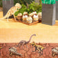 BLUE PANDA Plastic Tablecloth - 54 x 108 in, Brown, 3 Pack - Disposable & Reusable Tablecloth for Dinosaur Birthday Party & Party Decorations