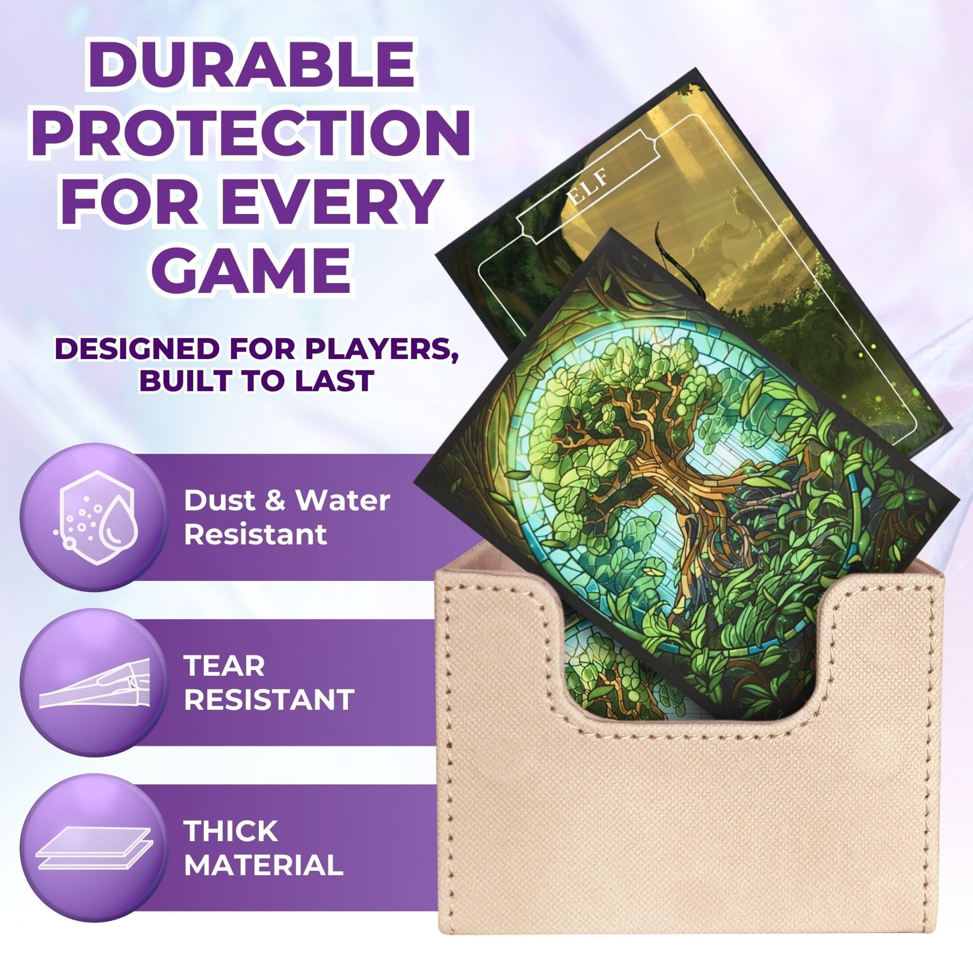 Arcane Fortress MTG Card Sleeves - 100 Count | Ultra-Durable Matte Art Card Sleeves for Intense Shuffling | Premium Fit for Magic: The Gathering Cards