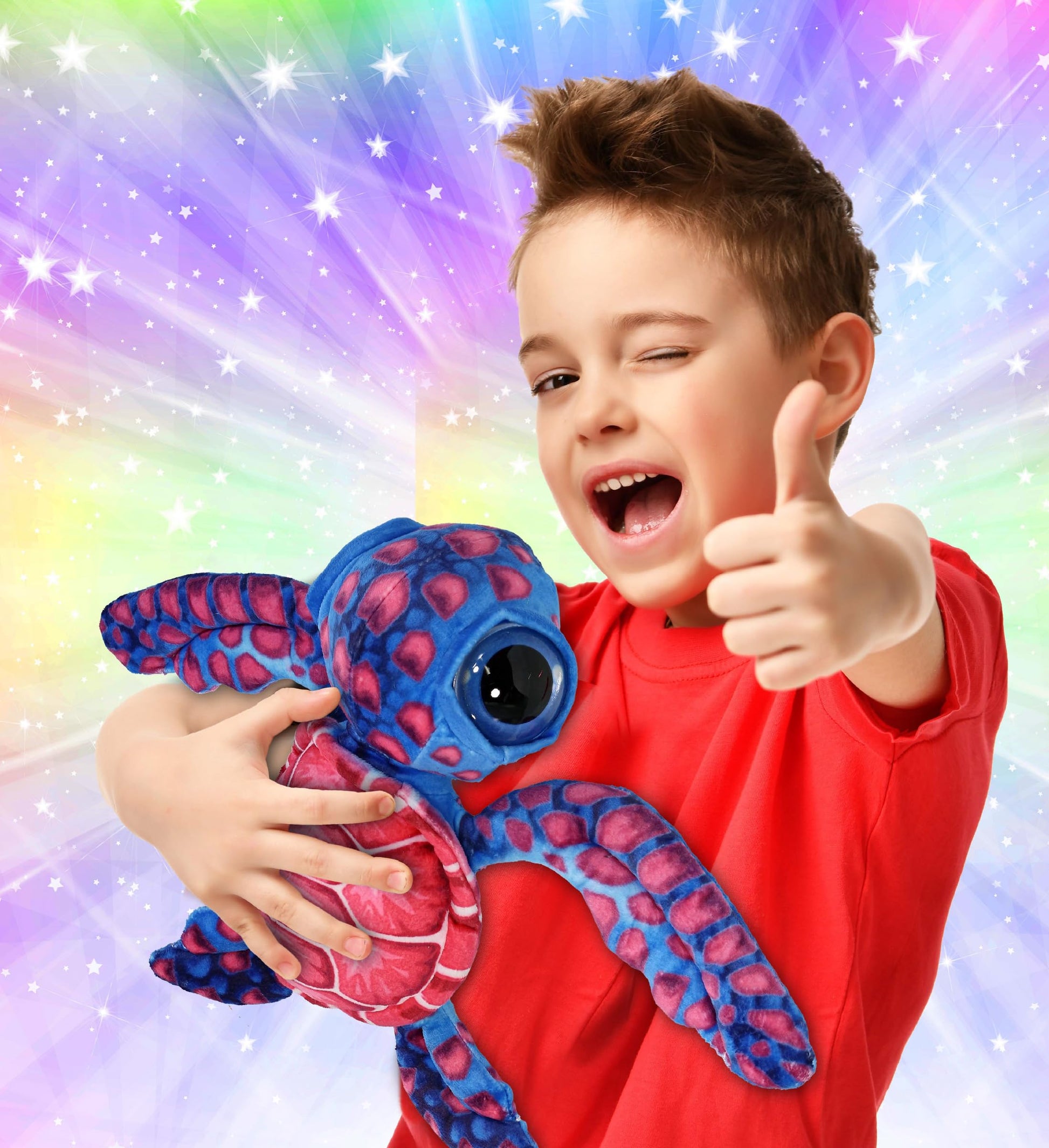 DolliBu Pink Sea Turtle Super Soft Stuffed Animal, Cute Realistic Stuffed Animals for Girls. Boys and Adults Animal Gifts, Kids Ocean Nursery Decor