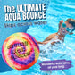Activ Life Ultimate Skip Ball, Large 3" - 2 Water Skip Balls with 1 Skip Disc (Tie-Dye) - Water Bouncing Ball Set for Beach, Pool & Lake Games - Fun