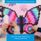 Plus Plus Puzzle By Number, Butterfly - 800 Piece Building Set