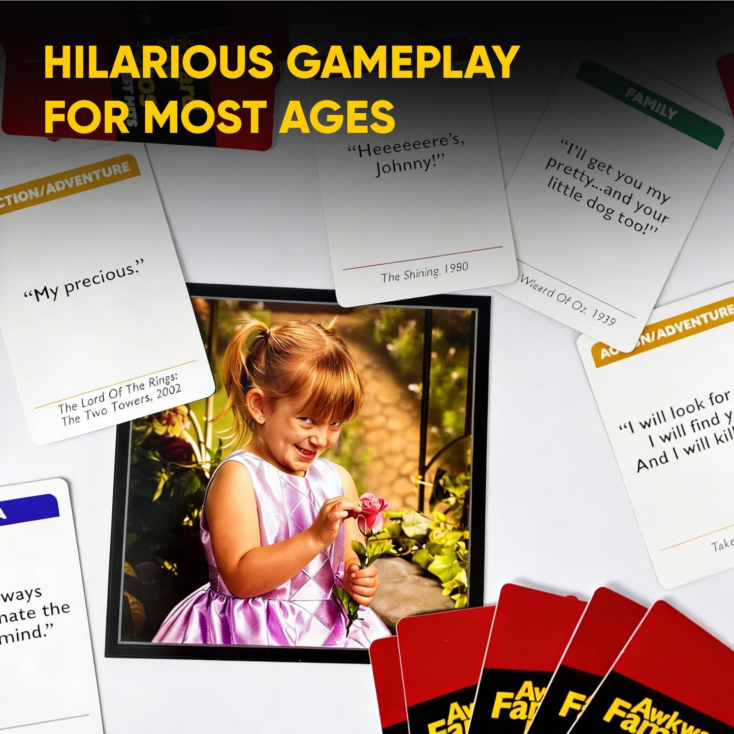 The Awkward Family Photos Movie Line Caption Game - Greatest Hits