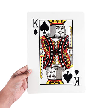 Super Z Outlet Giant Jumbo Deck of Big Playing Cards Fun Full Poker Game Set - Measures 8-1/4" x 11-3/4"