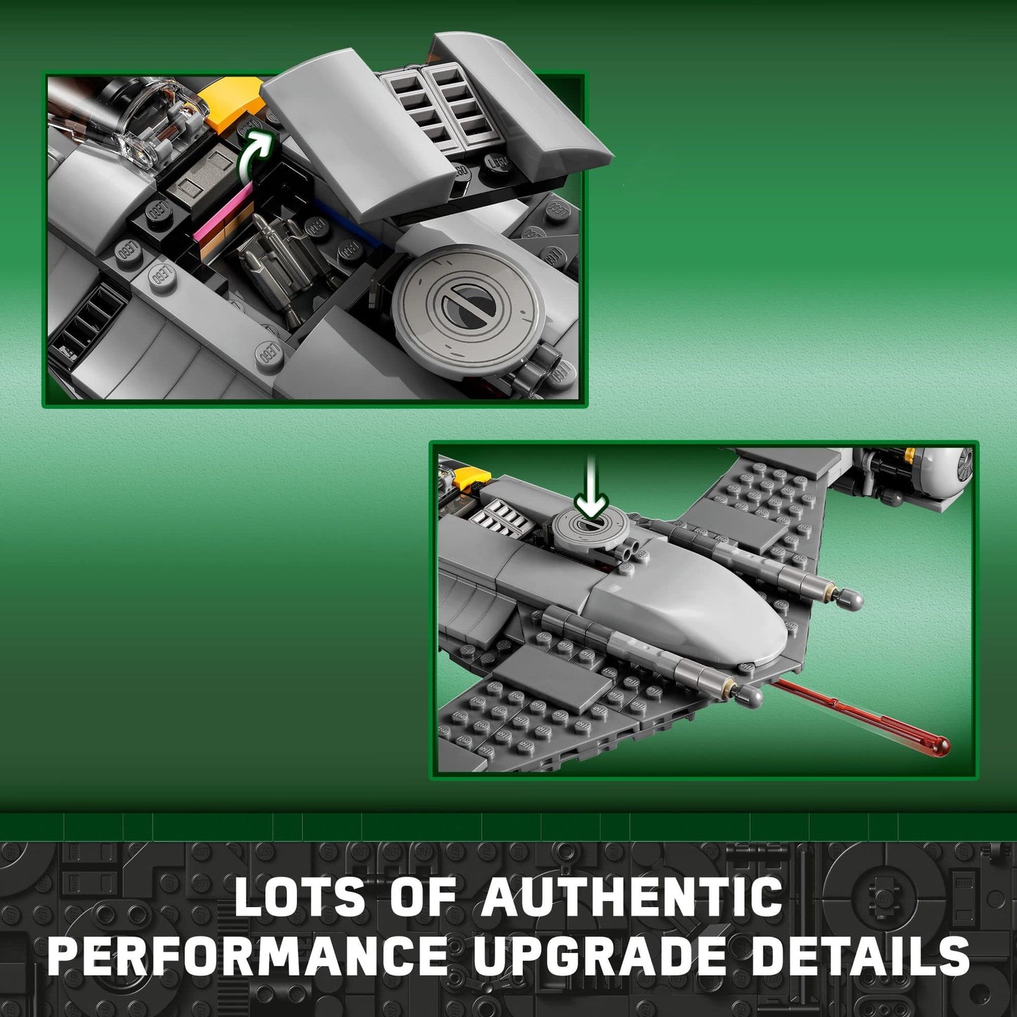 LEGO Star Wars The Mandalorian's N-1 Starfighter 75325 Building Set - The Book of Boba Fett, Featuring Baby Yoda Grogu and Droid Toy Figures, Birthday