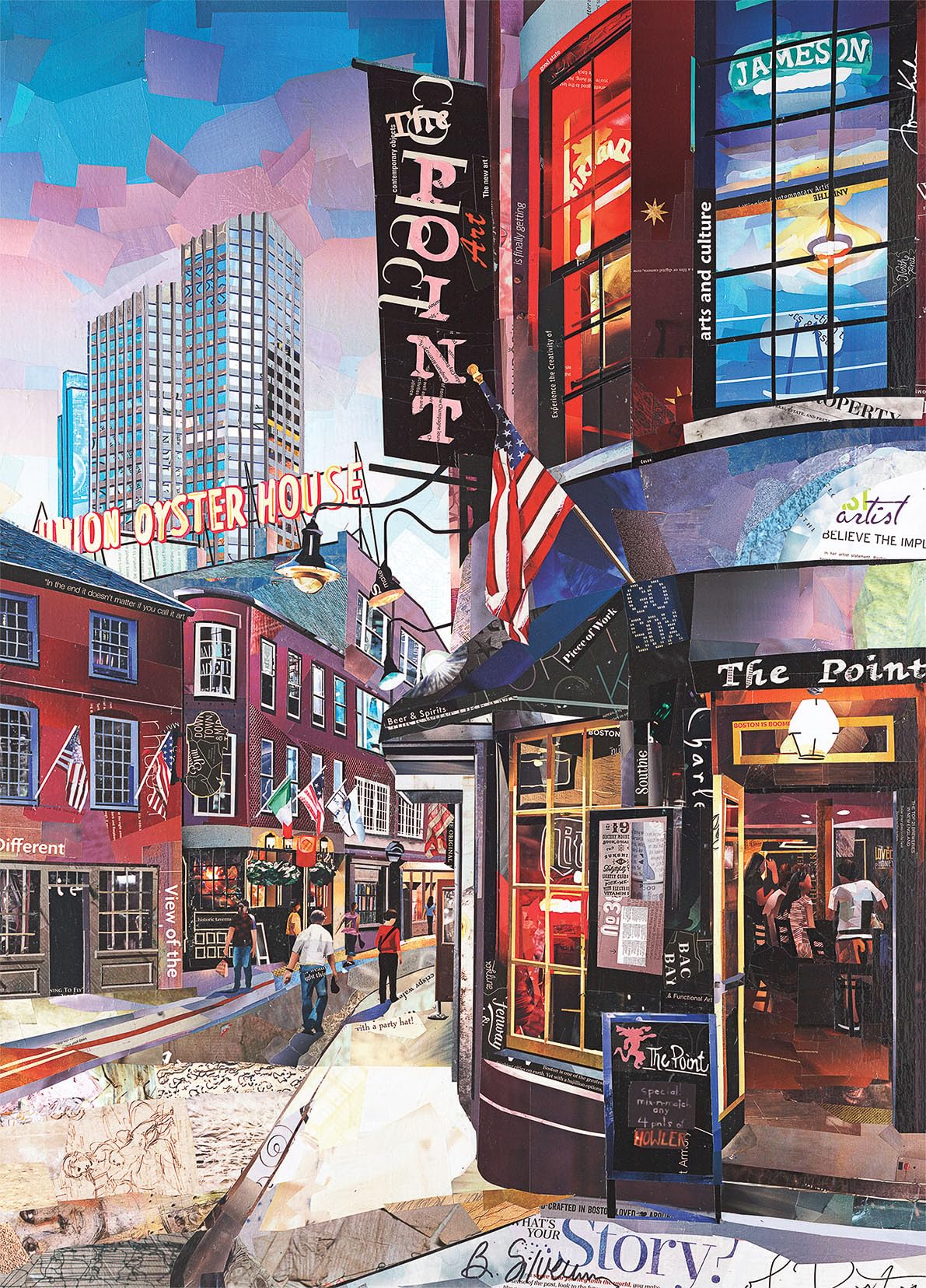 Art & Fable Puzzle Company That's The Point by Betsy Silverman 750 Piece Fine Artwork Premium Adult Jigsaw Puzzle