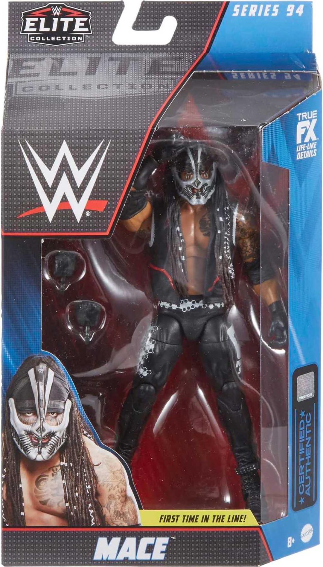 Mattel WWE Mace Elite Collection Action Figure, 6-inch Posable Collectible Gift for Mattel WWE Fans Ages 8 Years Old & Up