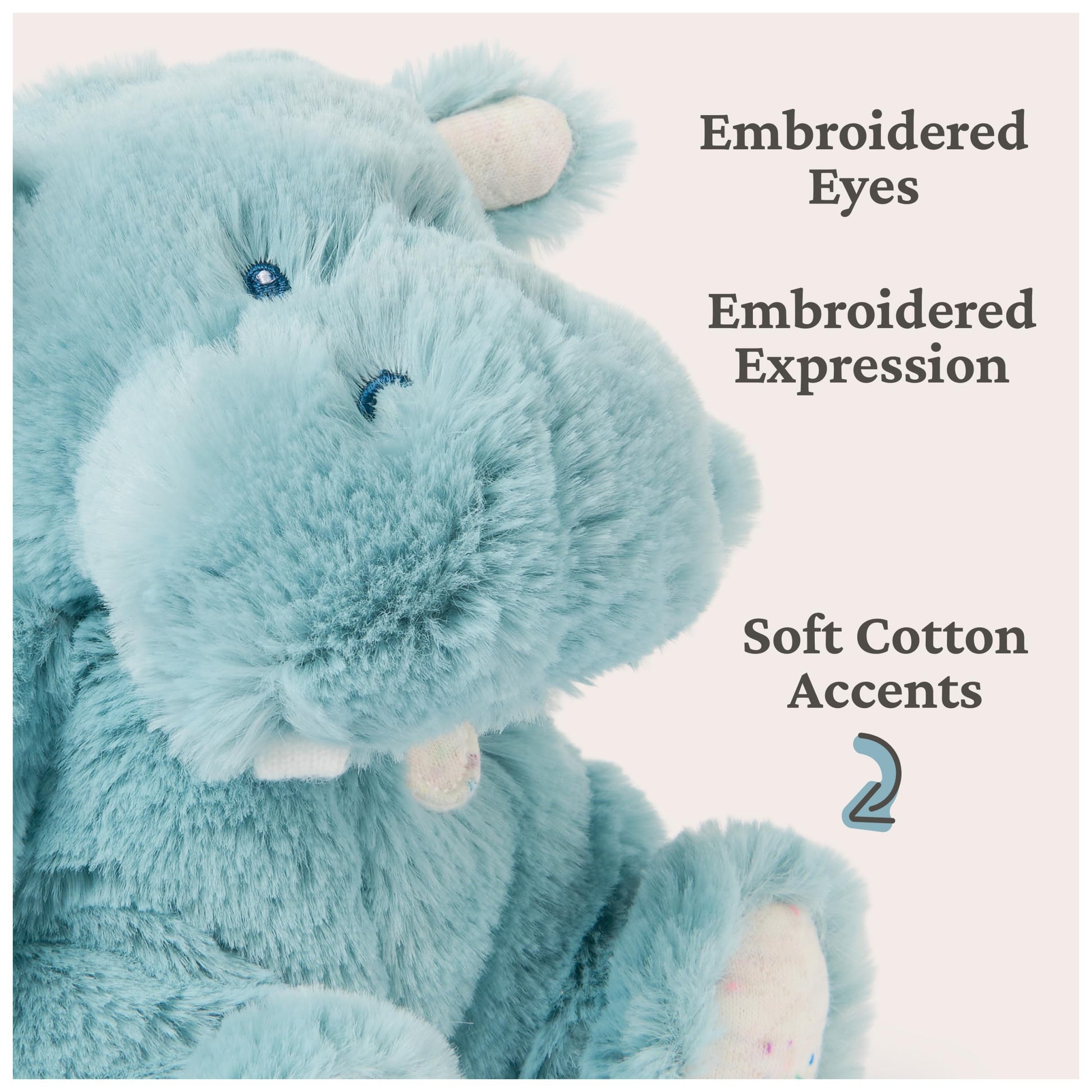 GUND Baby Oh So Snuggly Little Hippo 7-Inch Plush Toy, Ages 0+