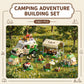 JYLWSMHMU Holiday Adventure Camper Van Building Blocks Set with Mini Outdoor Camping Cabin Tent Creative Construction Gift for Adults Teens 1982PCS