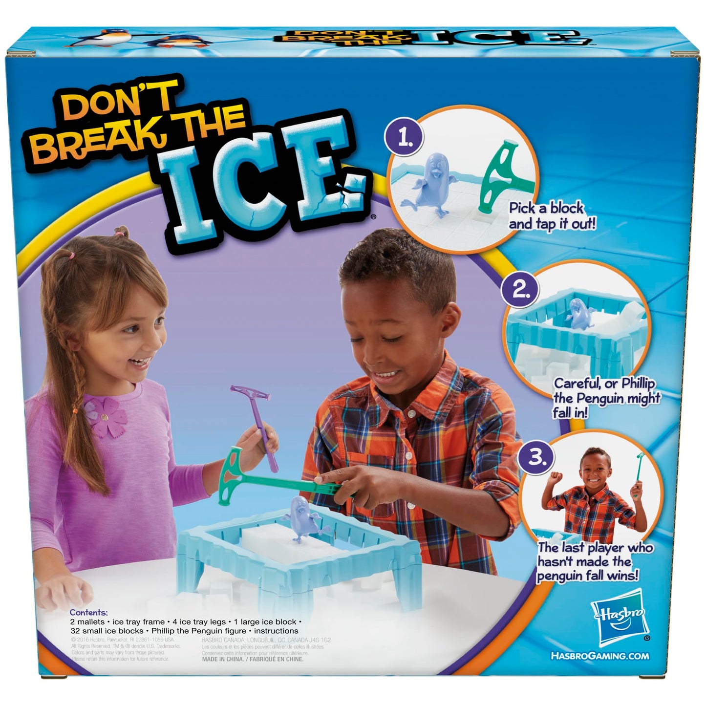 Hasbro® Don’t Break The Ice Game, Classic Version for Ages 3+ Years, 2-4 Players